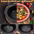 thumbnail image 4 of DEBGFS Slow Cooker Liners Fit for 8 Qt Crock Pot Silicone Cooking Bags Liners Divider Insert for Oval Or  Cooker Leakproof and Dishwasher Safe,pink, 4 of 9