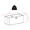 thumbnail image 2 of Winsome Torino 3 Piece Folding Fabric Basket Set, 2 of 5