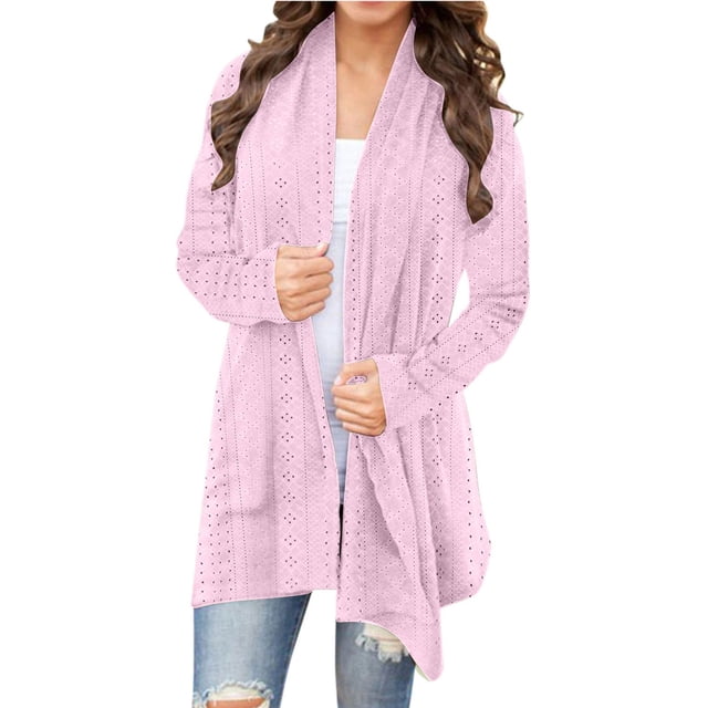 Knee Length Cardigan Split Front Sweater Cardigan Tops for Women Womens Long Sweaters Open Front Shawl Neck Cardigan Women Womens Sweaters Fall Cardigan Come Mono Cardigan Knit Long Sweater Fall