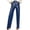 Blue, variant on LLYwey Deals Clearance Womens Comfy Pants Ladies New Solid Color Versatile High Waisted Straight Leg Leather Pants with Casual Pockets Retro Leg Pants New Full Length Pants Regular Fitted Brown L