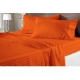 thumbnail image 3 of 800 Thread Count 3 Piece ( 1-Fitted Sheet + 2 - Pillow Cases ) Fitted Sheet 10 Inch Deep Pocket 100% Egyptian Cotton Stripe Pattern, 3 of 3