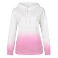 thumbnail image 4 of Penkiiy Sweat à Capuche pour Femmes Mode Décontractée Patchwork Rose Y2K, 4 of 4