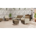 thumbnail image 5 of Lesro Ravenna Reception Armless Loveseat in Brown, 5 of 5