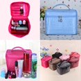 thumbnail image 2 of Travel Cosmetic Makeup Toiletry Case Bag Wash Organizer Storage Handbag Pouch, 2 of 5
