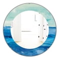 thumbnail image 1 of Designart 'Out To Sea' Traditional Mirror - Oval or Round Wall Mirror - 32x32, 1 of 4