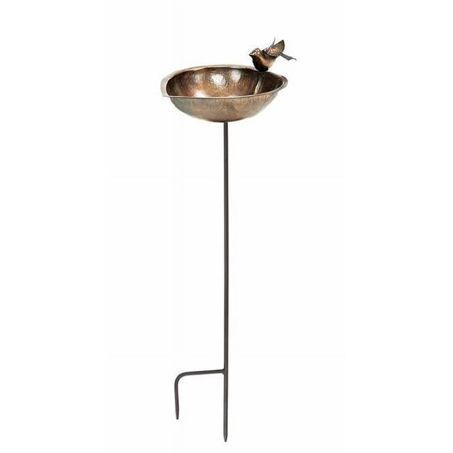 Achla HBB-01-S Bain d'Oiseaux en Forme de Cœur avec Support