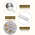 thumbnail image 3 of Unique Bargains 8Pack 5' Stainless Steel Espresso Spoons Mini Coffee Spoon Teaspoon, Silver, 3 of 4