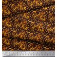 thumbnail image 3 of Soimoi Red Heavy Canvas Fabric Tiger & Giraffe Animal Skin Print Fabric by The Yard 58 Inch Wide, 3 of 3