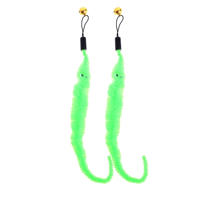 Bâton Taquinant pour Chat à Tête de Rechange en Peluche Léger Flexible Interactif Tous Chats