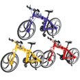 thumbnail image 2 of Modèle de Vélo de Montagne en Alliage 1/8 Simulation Direction Coulissante VTT Jouets de Bicyclette pour Enfants Cadeaux Collection Rouge, 2 of 5