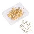 thumbnail image 2 of Clip de Papeterie, Design en Forme de Couronne, 10 Pcs de Clips en Papier Adorables, Marque-Pages, Papeterie Quotidienne, Album Photo pour Documents, DIY pour École Bureau, 2 of 8