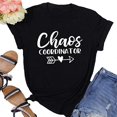 thumbnail image 1 of YourTops Femmes Chaos Coordinator T-Shirt (US S, 3-Black), 1 of 2