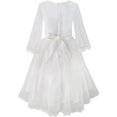 thumbnail image 2 of Robe de Demoiselle d'Honneur pour Fillette, Blanche, Mariage, Concours, 4 Ans, 2 of 7
