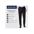 thumbnail image 1 of Haggar Pantalon Habillé pour Homme, Coupe Droite, devant Plat, Confort Supérieur, 1 of 4