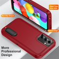 thumbnail image 3 of for Samsung Galaxy A15 Case, Samsung Galaxy A15 Phone Case with Built in Kickstand, Shockproof/Dustproof/Drop Proof Heavy Duty Military-Grade Rugged Protective Cover for Samsung Galaxy A15,Red, 3 of 8