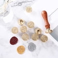 thumbnail image 4 of WHEANG Home Decor Fire Lacquer Seal Retro English Letter Copper Headquets Seal Wax Hand Account Seal and Copper Chapter Bronze Head One Size Multi-Color, 4 of 4