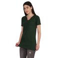 thumbnail image 3 of Inkmeso Long Length Notch Neck Top For Women Basic Cotton Tee Shirt w/ Pocket Patch Legging Top, 3 of 7