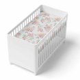 thumbnail image 2 of Kushies Cotton Percale Fitted Crib Sheet - Watercolour Flowers, 2 of 4