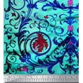 thumbnail image 3 of oneOone Polyester Lycra Fabric Dot|Swirl & Floral Panel Print Sewing Fabric BTY 56 Inch Wide, 3 of 3