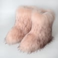 thumbnail image 1 of LSLJS Bottes d'Hiver pour Femmes en Fausse Fourrure Bout Rond Chaudes Duveteuses Peluche Bottes de Neige Imitation Plus Cachemire Chaussures de Neige, 1 of 7