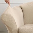 thumbnail image 2 of Sure Fit Jacquard Damask Stretch Wing Chair Slipcover, 2 of 3