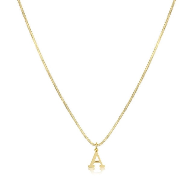 RXIRUCGD Ajoutez une Touche à Votre Style Quotidien avec Ce Collier Initial Collier Délicat Initial pour Femmes