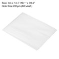 thumbnail image 2 of Uxcell 80 Mesh Paint Nylon Mesh Filter 118" x 39" Woven Net Sheet Mesh Filter Cloth for Paint Home Brewing Mesh Fabric, 2 of 6