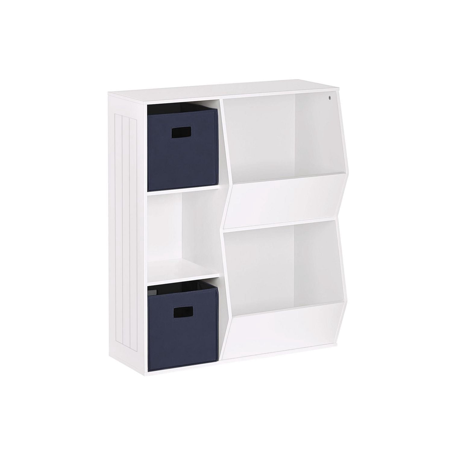 Maison RiverRidge® Rangement à 3 casiers et 2 bacs à légumes pour enfant, blanc