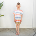 thumbnail image 3 of PatPat Family Matching Blue Short-sleeve Tee or Colorful Stripe Camisole Dress, 3 of 8