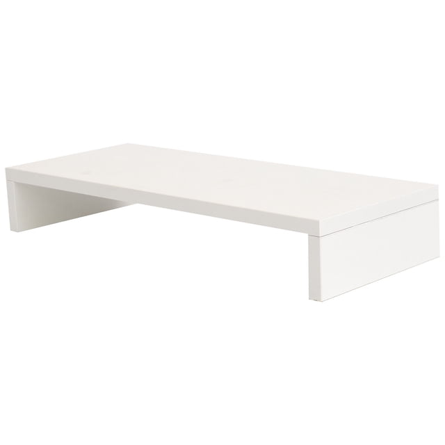 Miangastore Support Surélevé pour Moniteur 1 Pce Étagère Surélevée pour Ordinateur Support de Moniteur de Bureau (Blanc)