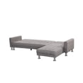 thumbnail image 4 of Velago Attalens Adjustable Polyester Sectional Sleeper Sofa, Light Grey, 4 of 9