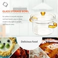 thumbnail image 3 of LOVEVER Glass Steamed Egg Bowl Glass Snack Containers Rice Bowl Mini Cocotte Soup Bowl with Lid Baby, 3 of 6