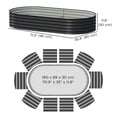 thumbnail image 3 of Outsunny Raised Garden Bed, 6' x 3' x 1' Galvanized Planter Box, Black, 3 of 10