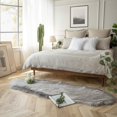 thumbnail image 4 of JOLUSERE Luxury Ultra Soft Faux Fur Area Rugs,2'x5'Fuzzy Faux Fur Rugs for Living Room Bedroom,Grey, 4 of 9