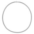 thumbnail image 5 of Miabella Sterling Silver Curb Link Necklace, 5 of 5