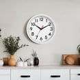 thumbnail image 2 of YOPTOP Wall Clock  Modern Wall Clocks Battery Operated  10 Inch Simpel Silent Non-Ticking Clock Decorative for Kitchen  Office  Outdoor  Bedroom  Living Room  School  Classroom,white, 2 of 6
