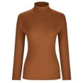 thumbnail image 4 of EGNMCR Chandail à Col Roulé pour Femmes, Chandails pour Femmes Mode Femmes Manches Longues Unies chandail Col Roulé Chandail Décontracté Hauts Chandail Femmes, 4 of 8