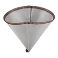 thumbnail image 2 of Filtre à Café Réutilisable en Acier Inoxydable, Forme Cône, Maille de Filtration Fine, Filtre Sans Papier pour Ustensiles de Café Infusé à la Main, 2 of 7