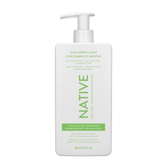 Native Volumizing Shampoo, Cucumber & Mint, Sulfate & Paraben Free, 487mL