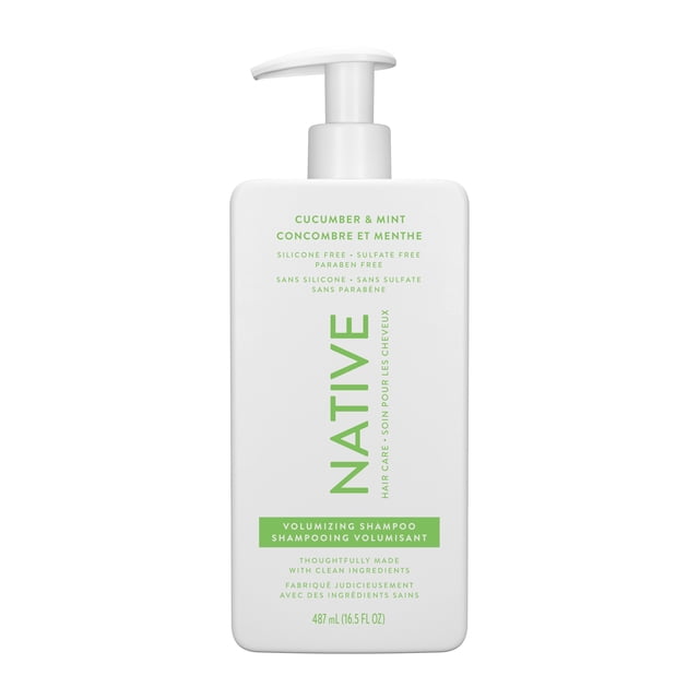 Native Volumizing Shampoo, Cucumber & Mint, Sulfate & Paraben Free, 487mL