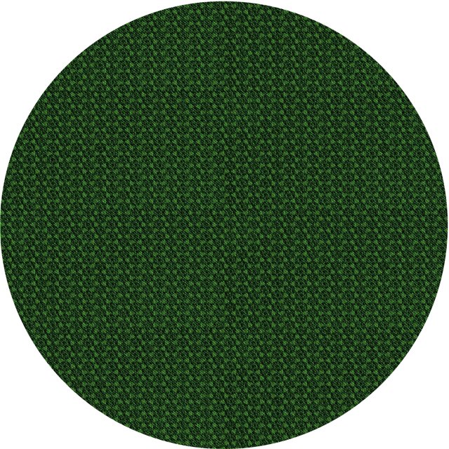 Ahgly Company Machine Washable Indoor Round Transitional Green Area Rugs, 3' Round