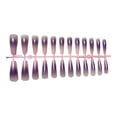 thumbnail image 1 of 24 Pieces False Nails Coffin Design Full Cover Elegant Press-on Gradient Style Artificial Nail Tips Fingernail Accessory for DIY ch09, 1 of 7