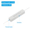 thumbnail image 3 of Unique Bargains 5 Pcs Résistances 3 Ohms, Résistance Ciment Céramique 10W Kit de Résistance Ciment de Puissance Tolérance 5 % pour Adaptateurs d'Alimentation Audio, 3 of 4