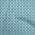 thumbnail image 1 of oneOone Rayon Light Blue Fabric Geometrical Sewing Material Print Fabric By The Yard 56 Inch Wide, 1 of 4