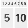 thumbnail image 1 of HLONK Digital Card 10 Pcs Number Cards 1-10 for Tabletop Plastic Customer Service Convenience Practical Bride White, 1 of 6