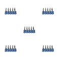 thumbnail image 1 of Baohd Sturdy And Durable Car Screw Bonnet Gaskets Made With Materials Easy To Install Car Modification Gasket Screws Blue screw 5Set, 1 of 6