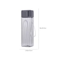 thumbnail image 3 of O-055 Grey Square Water Cup Plastic 500Ml Minimalist Transparent Everyday Hydration, 3 of 8