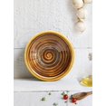 thumbnail image 3 of storeindya Handmade Ceramic Bowl Dessert Salad Fruit Porcelain Pottery Serving Bowl Kitchen Dining Serve Ware Accessory (Design 3), 3 of 5