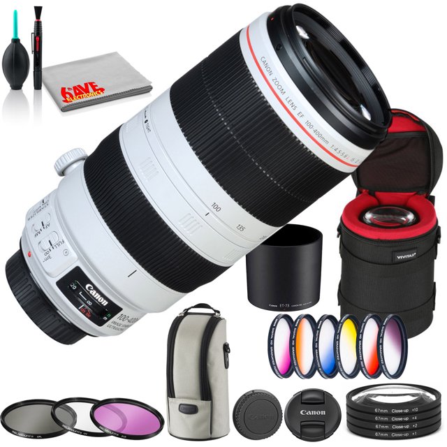 Canon EF 100-400mm f/4.5-5.6L IS II USM Lens - White(International Model)