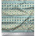 thumbnail image 1 of Soimoi Moss Georgette Fabric Aztec Geometric Decor Fabric Printed Yard 42 Inch Wide, 1 of 3